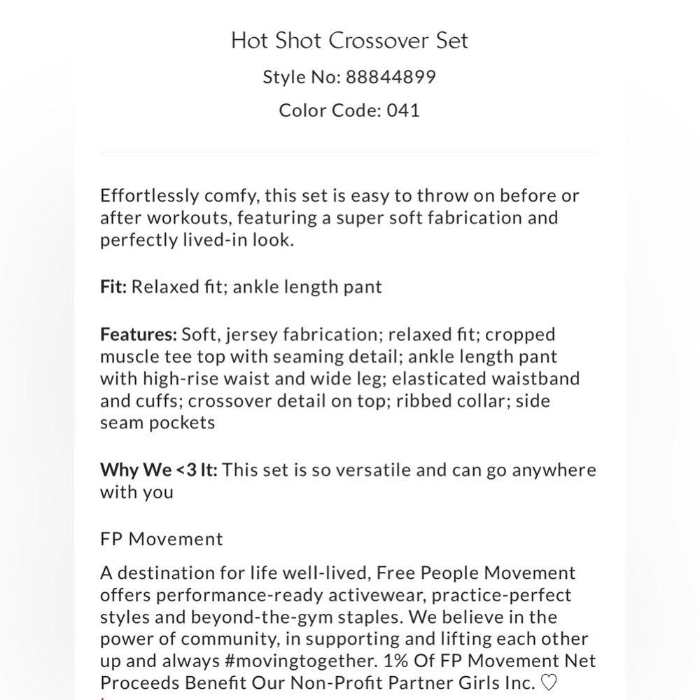NWT Free People hotshot crossover SET size Large midnight NAVY - Picture 5 of 5